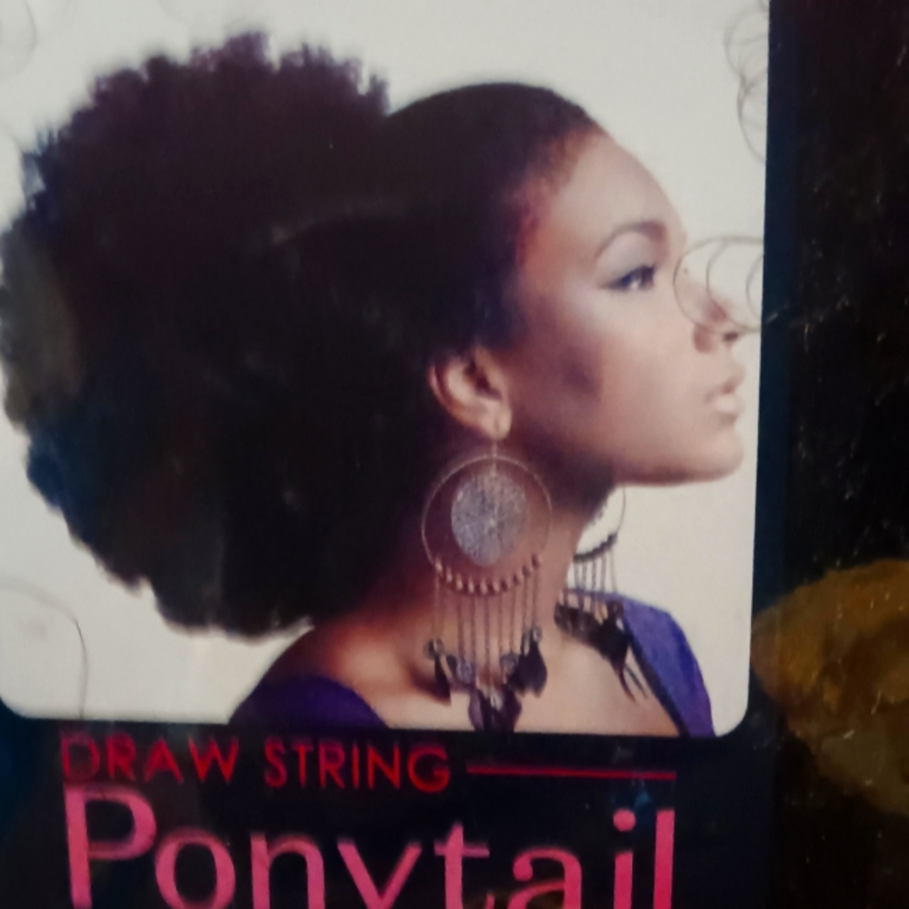 VAF PB Puffy drawstring ponytail